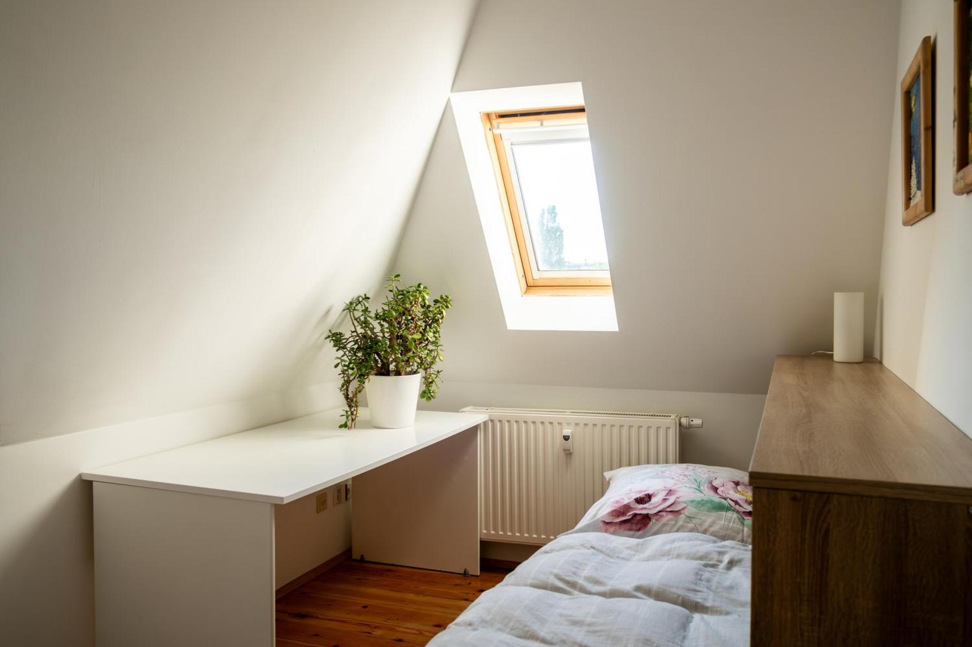 Doppelhaus- Villa Leipzig Schleussig , Moderner Altbau Apartment Dachetage Mit 2 Schlafzimmern Und Separatem Zusatzzimmer , Parkplatz - Balkon - Kamin - Eicheparkett - Arbeitsplatz Exterior foto
